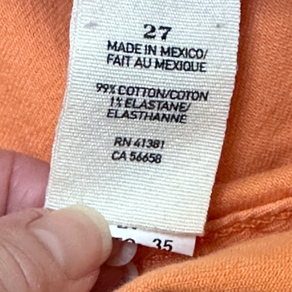 Ralph Lauren Denim & Supply Orange Cropped Jeans - Picture 5 of 13